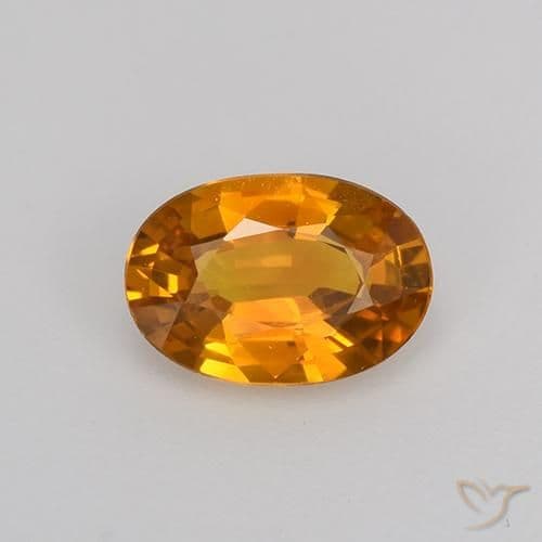 0.62ct Natural Golden Sapphire, Oval Cut, 6.6x4.7 mm