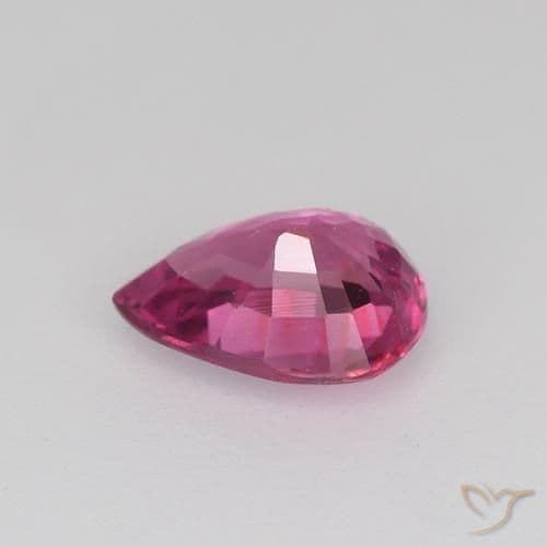 0.58ct Medium Purple Sapphire, Pear Shape, 6.2x4.5 mm