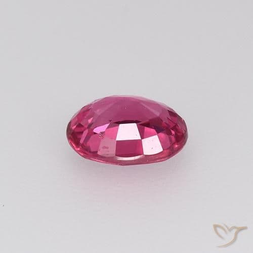 0.45ct Natural Light Red Sapphire, Oval Cut, 5x4.1 mm