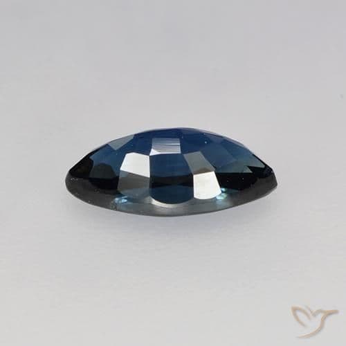 0.76ct Natural Midnight Blue Sapphire, Marquise, 7.8x4 mm