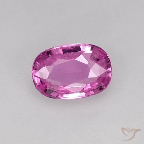0.60ct Natural Light Pink Sapphire, Oval Cut, 6.8x4.8 mm