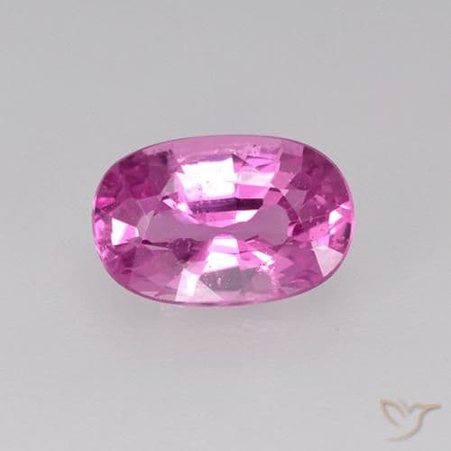 0.85ct Natural Bright Magenta Sapphire, Oval Cut, 6.5x4.3 mm