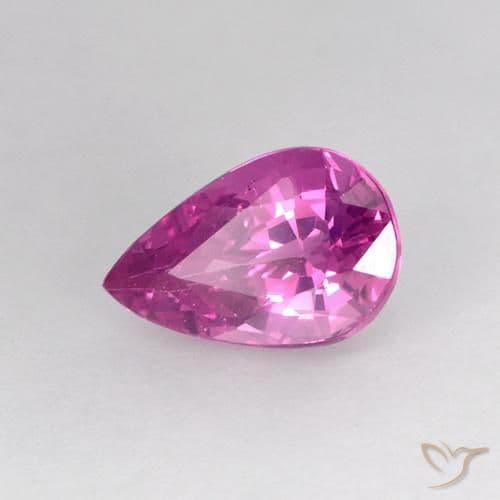 0.54ct Natural Intense Pink Sapphire, Pear Shape, 6.1x4 mm
