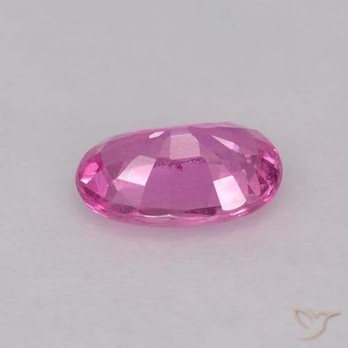 0.66ct Natural Deep Pink Sapphire, Oval Cut, 6.6x4.4 mm