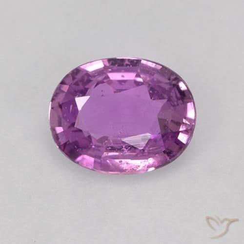 0.83ct Electric Purple Sapphire, Oval Cut, 6.5x5.2 mm