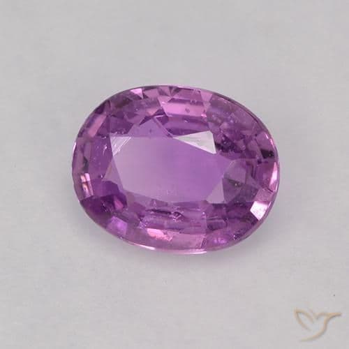 0.83ct Electric Purple Sapphire, Oval Cut, 6.5x5.2 mm