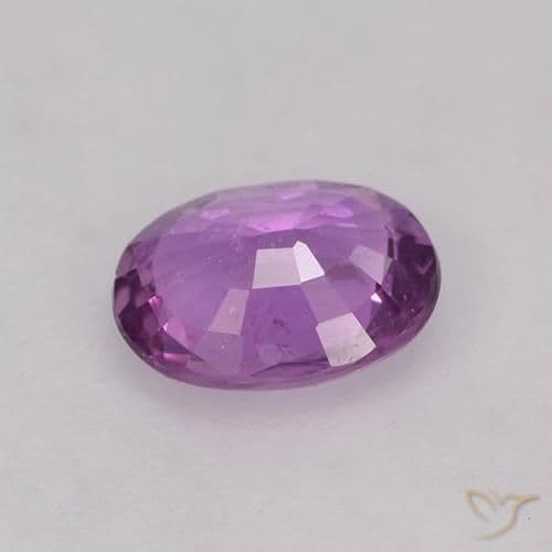 0.83ct Electric Purple Sapphire, Oval Cut, 6.5x5.2 mm
