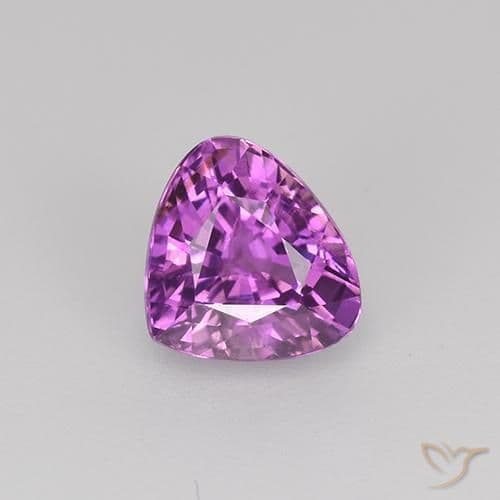 0.89ct Violet Purple Sapphire, Pear Shape, 5.7x5.1 mm