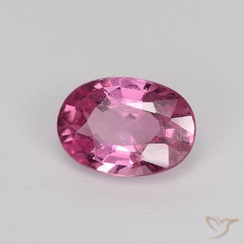 0.77ct Natural Medium Pink Sapphire, Oval Cut, 6.4x4.5 mm