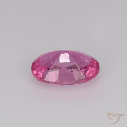 0.77ct Natural Medium Pink Sapphire, Oval Cut, 6.4x4.5 mm