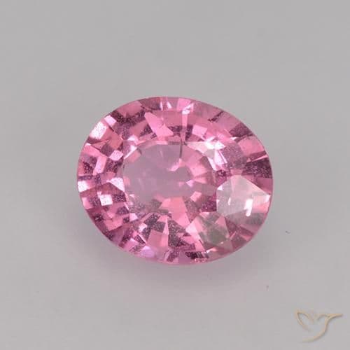 0.78ct Natural Hot Pink Sapphire, Oval Cut, 6.1x5.1 mm