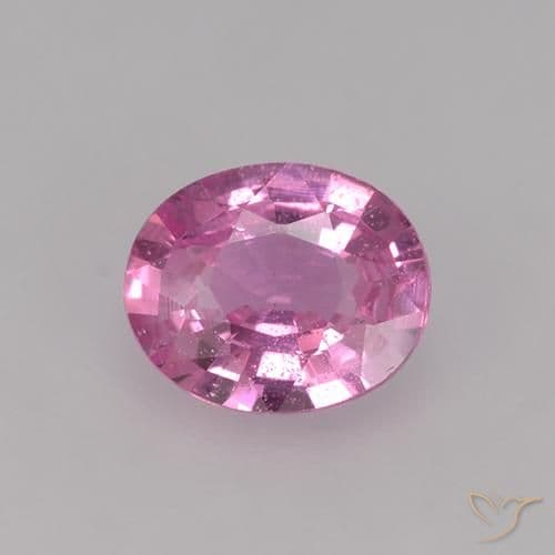 0.61ct Natural Deep Magenta Sapphire, Oval Cut, 6x4.9 mm