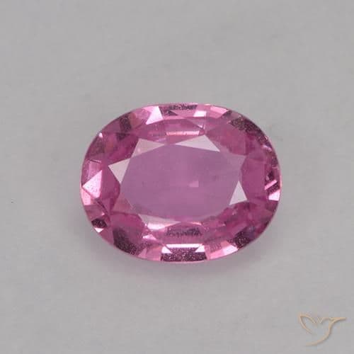 0.73ct Natural Medium Pink Sapphire, Oval Cut, 6.2x5 mm