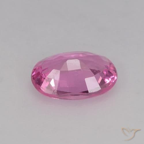 0.68ct Natural Deep Pink Sapphire, Oval Cut, 6.5x4.6 mm