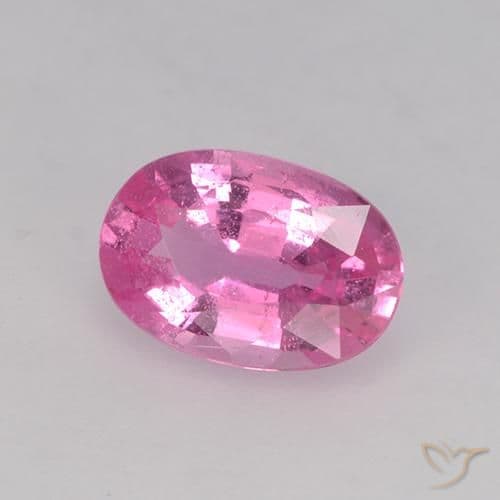 0.66ct Natural Deep Pink Sapphire, Oval Cut, 6.5x4.5 mm