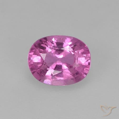 0.78ct Deep Pinkish Purple Sapphire, Oval Cut, 6x4.8 mm