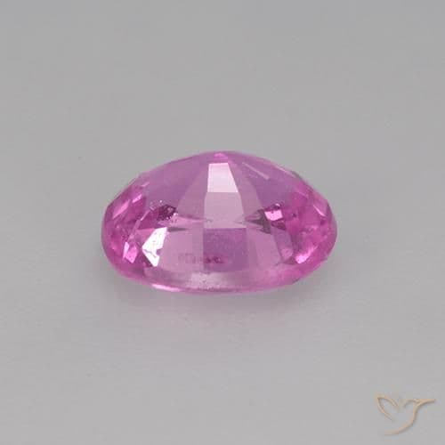 0.78ct Deep Pinkish Purple Sapphire, Oval Cut, 6x4.8 mm