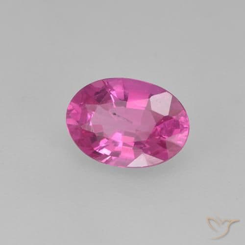 0.48ct Natural Medium Pink Sapphire, Oval Cut, 5.7x4.1 mm