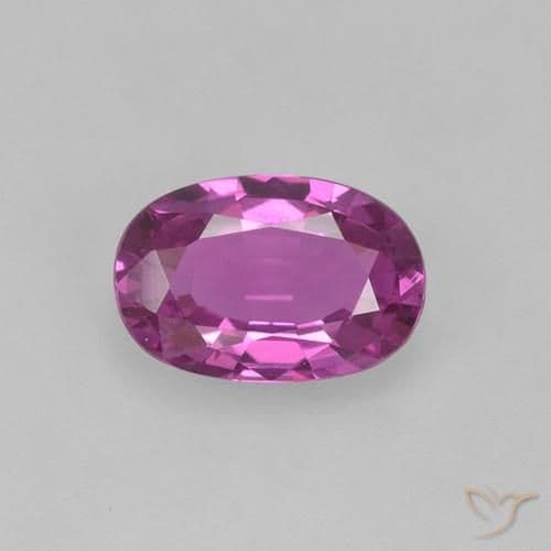 0.85ct Natural Bright Magenta Sapphire, Oval Cut, 6.5x4.3 mm