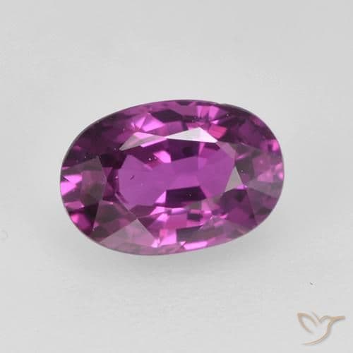 0.71ct Natural Reddish Purple Sapphire, Oval Cut, 6.1x4.2 mm