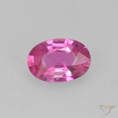 0.40ct Natural Intense Pink Sapphire, Oval Cut, 5.5x3.8 mm