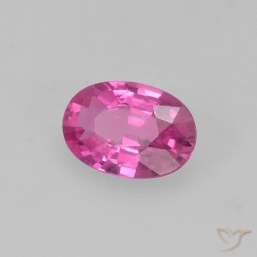 0.40ct Natural Intense Pink Sapphire, Oval Cut, 5.5x3.8 mm