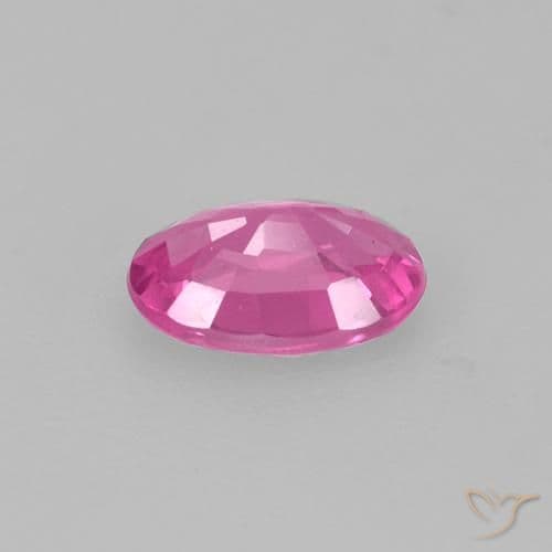 0.40ct Natural Intense Pink Sapphire, Oval Cut, 5.5x3.8 mm