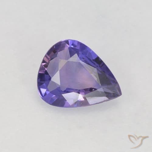 1.42ct Medium Violet Sapphire, Pear Shape, 8.8x6.3 mm