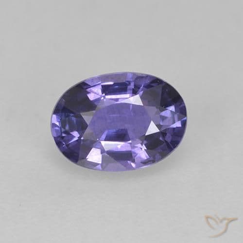 0.76ct Natural Deep Violet Sapphire, Oval Cut, 6.3x4.6 mm