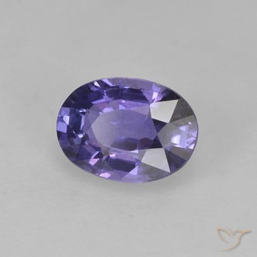 0.76ct Natural Deep Violet Sapphire, Oval Cut, 6.3x4.6 mm