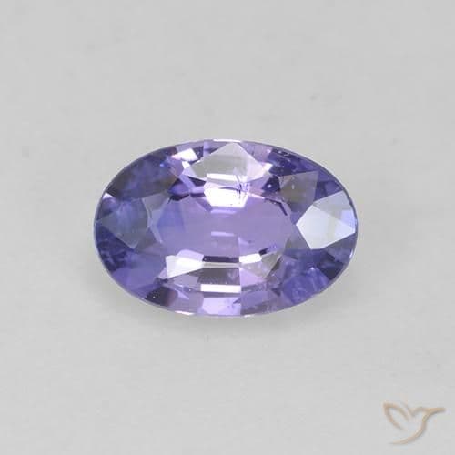 0.62ct Medium Light Violet Sapphire, Oval Cut, 6.5x4.4 mm