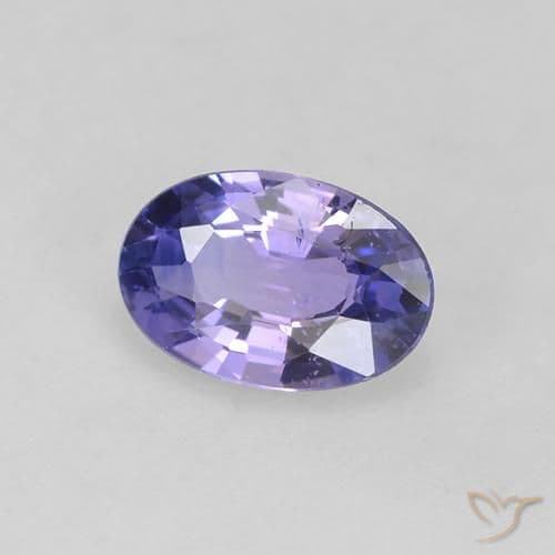 0.62ct Medium Light Violet Sapphire, Oval Cut, 6.5x4.4 mm