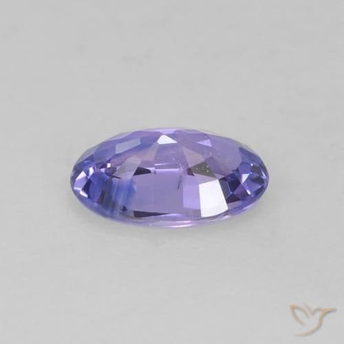 0.62ct Medium Light Violet Sapphire, Oval Cut, 6.5x4.4 mm