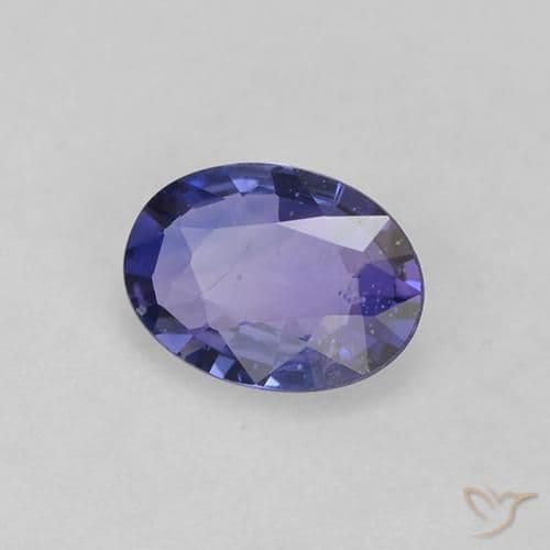 0.57ct Natural Violet Blue Sapphire, Oval Cut, 6.4x4.7 mm