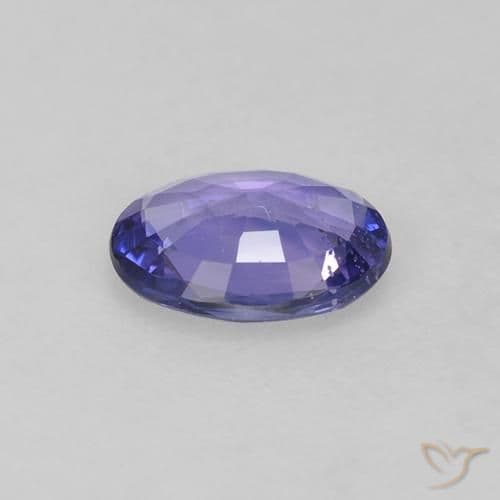 0.57ct Natural Violet Blue Sapphire, Oval Cut, 6.4x4.7 mm