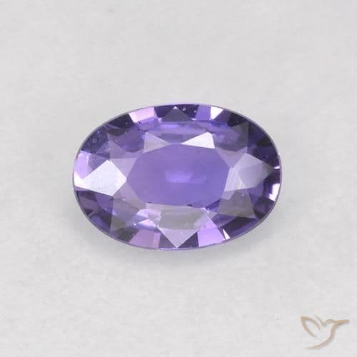 0.56ct Natural Medium Violet Sapphire, Oval Cut, 5.9x4.3 mm