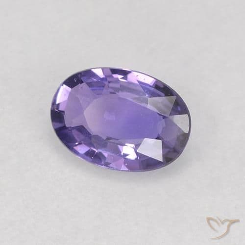 0.50ct Natural Deep Violet Sapphire, Oval Cut, 6x4.2 mm