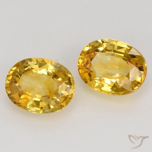 1.53ct Natural Golden Sapphire, Oval Cut, 6x4.7 mm