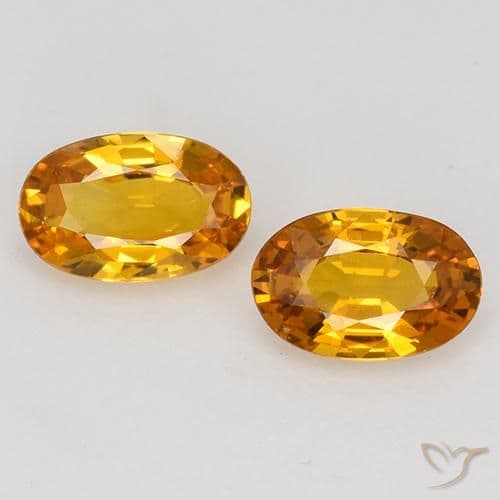 1.53ct Natural Bright Orange Sapphire, Oval Cut, 6.3x4.1 mm