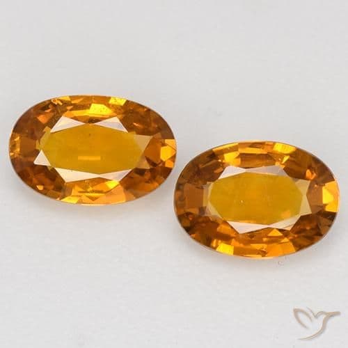 0.73ct Natural Fire Orange Sapphire, Oval Cut, 6x4.2 mm