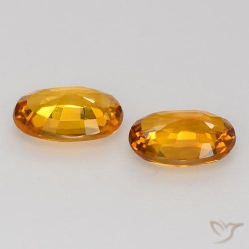 1.17ct Brownish Orange Sapphire, Oval Cut, 6.4x4.3 mm