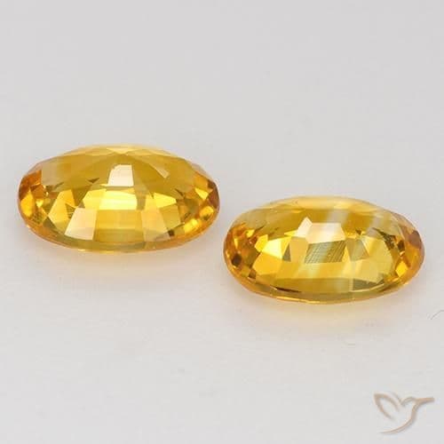 1.40ct Natural Medium Orange Sapphire, Oval Cut, 6.5x4.5 mm