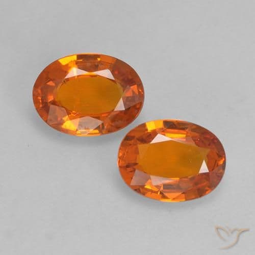 1.31ct Natural Medium Orange Sapphire, Oval Cut, 6.1x4.6 mm