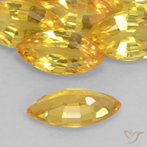 1.08ct Natural Golden Sapphire, Marquise, 10.2x5.1 mm
