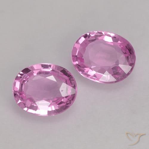 0.80ct Bright Pinkish Purple Sapphire, Oval Cut, 4.9x4 mm