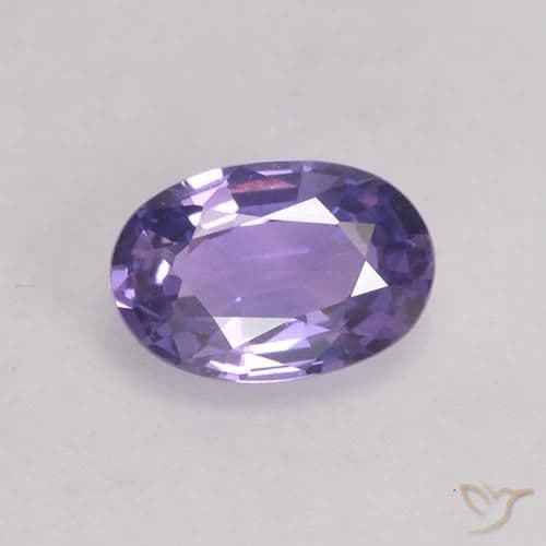 0.53ct Natural Medium Violet Sapphire, Oval Cut, 5.9x4.1 mm