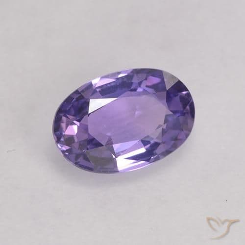 0.53ct Natural Medium Violet Sapphire, Oval Cut, 5.9x4.1 mm