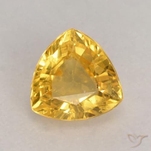 0.72ct Natural Dark Orange Sapphire, Trillion, 5.6x5.5 mm