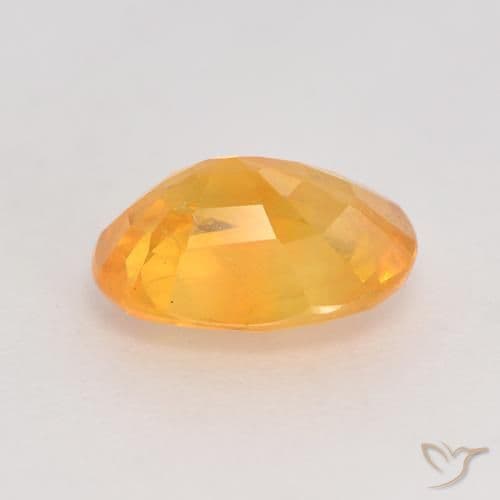 1.51ct Natural Medium Orange Sapphire, Oval Cut, 7.9x6.2 mm