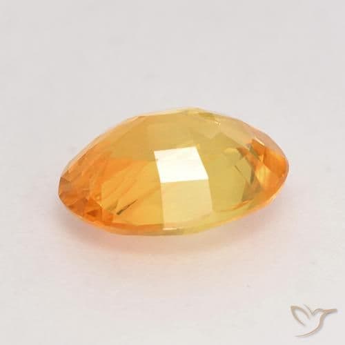 1.78ct Natural Medium Orange Sapphire, Oval Cut, 8.3x6.7 mm